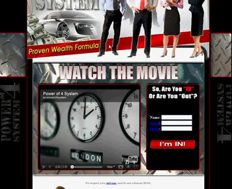 Infinity Downline 100 tells abut Power Of 4 System