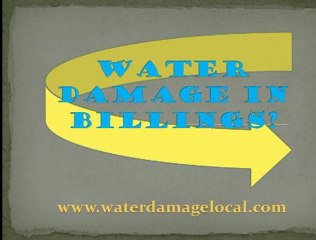 Water Restoration in Billings MT