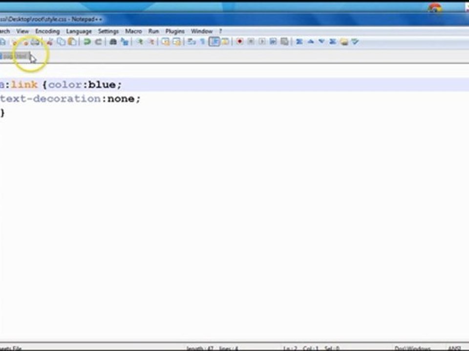 לעיצוב קישוריות באתר CSS