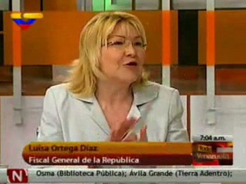 (VIDEO) Toda Venezuela Entrevista a la Fiscal Luisa Ortega Diaz 22.12 2011 2/2