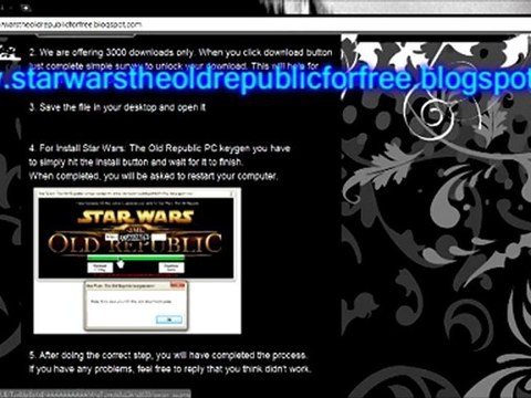 SWTOR keys! Star Wars The Old Republic free keys!