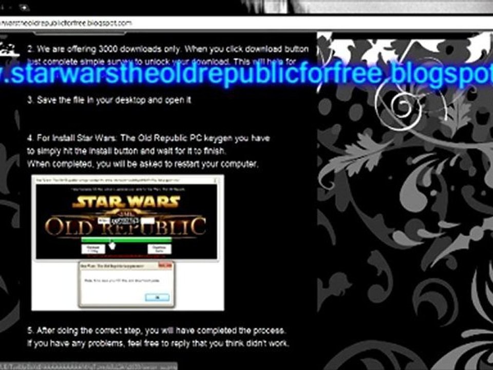 SWTOR keys! Star Wars The Old Republic free keys!
