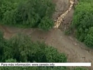 Espectacular avalancha de lodo en Canadá