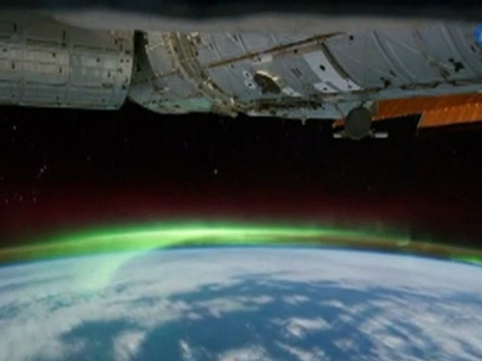 La ISS capta desde el espacio estas espectaculares imágenes de una aurora austral