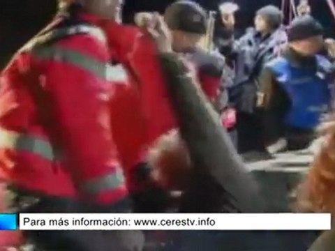 El tren radioactivo llega a su destino