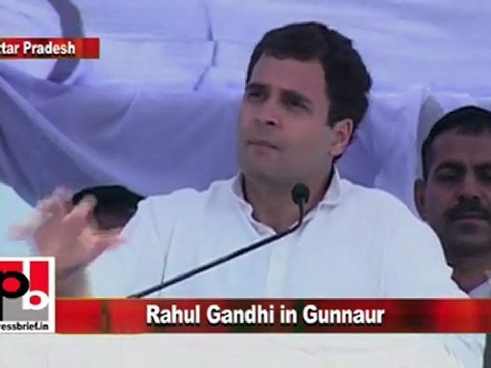 Congress Leader Rahul Gandhi in Gunnaur (U.P) Part 9