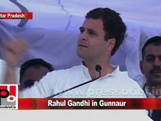 Congress Leader Rahul Gandhi in Gunnaur (U.P) Part 7