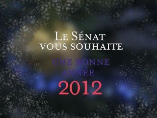 [Événement] Le Sénat vous souhaite de très bonnes fêtes