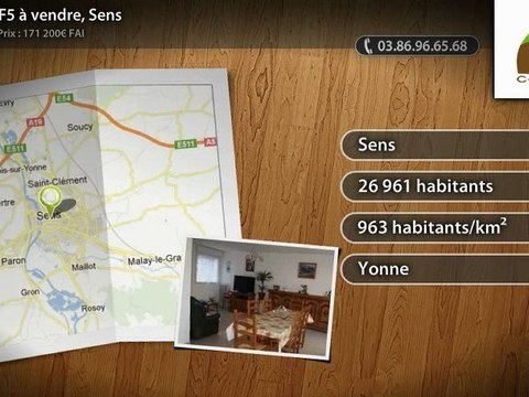 Maison F5 à vendre, Sens