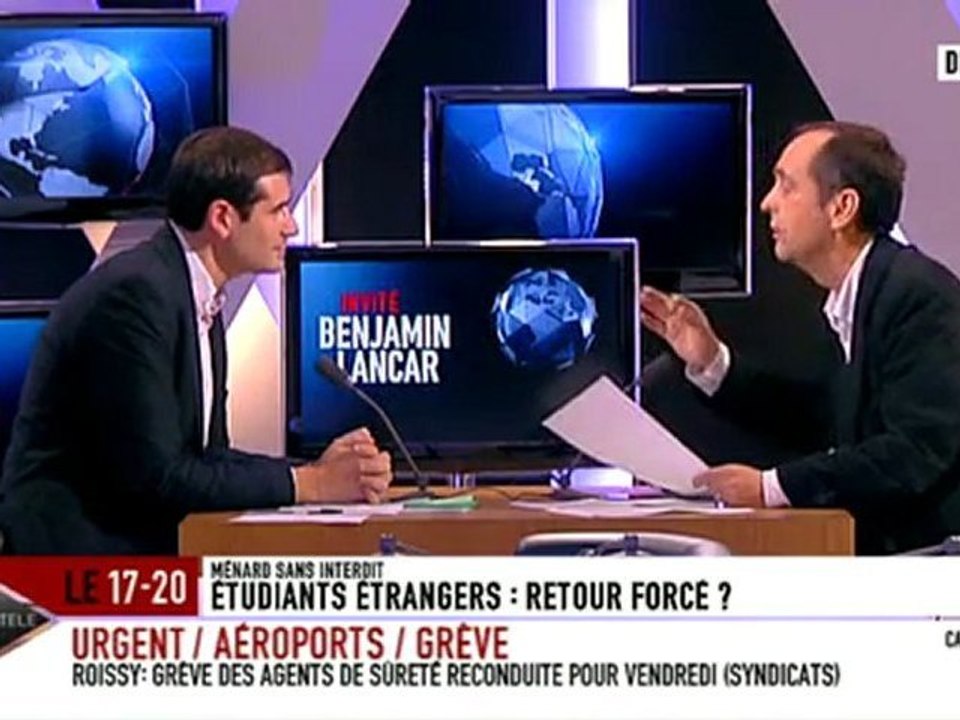 Itélé - Ménard sans interdits avec Benjamin Lancar - Le 22/12/11
