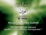 Allah'ın Güzel isimleri Esma ül Hüsna Türkçe Arapça İngilizce