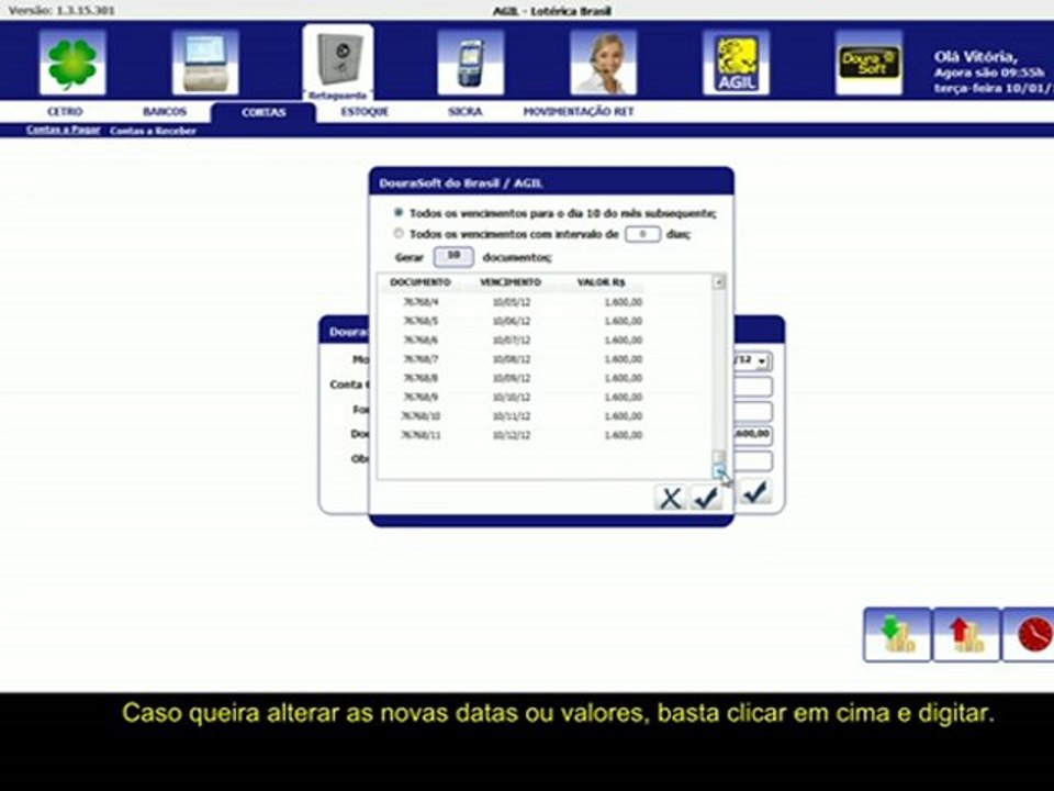AGIL - Lançando Contas a Pagar - Lotérica