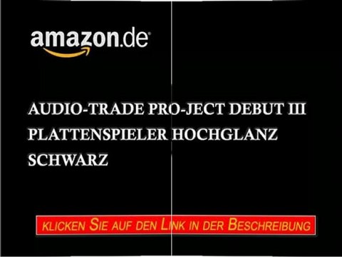 Audio-Trade Pro-Ject Debut III Plattenspieler hochglanz schwarz