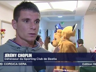 SC Bastia : Distribution de cadeaux aux enfants hospitalisés