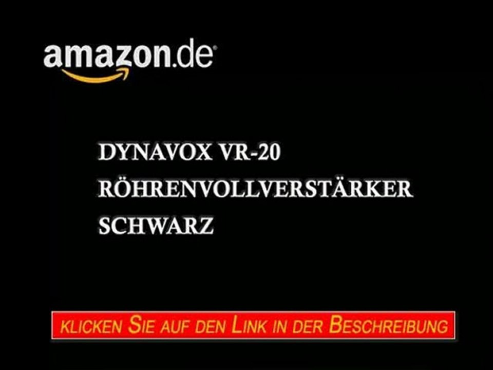 Dynavox VR-20 Röhrenvollverstärker schwarz
