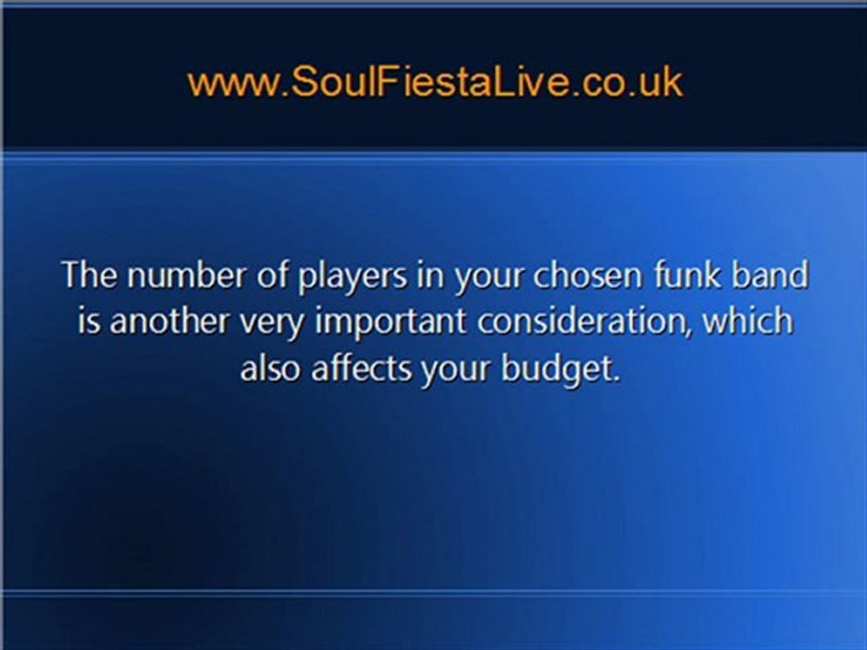 Funk Bands - Four Things to Consider When Booking Funk Bands for Your Special Event