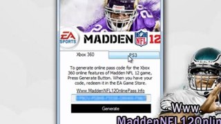 How to Download  Madden NFL 12 Online Pass Code Free