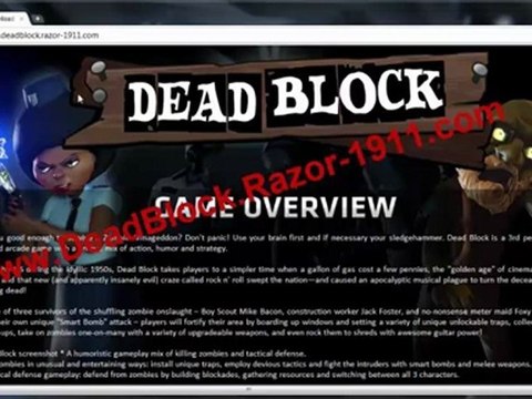 Dead Block Crack + Keygen by Razor 1911
