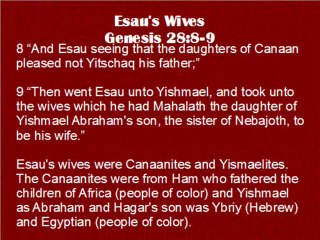 ESAU THE EDOMITE