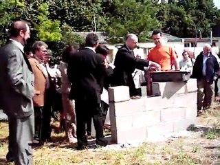 Pose de la 1er pierre la 18 Juin 2007  résidence Gallinei