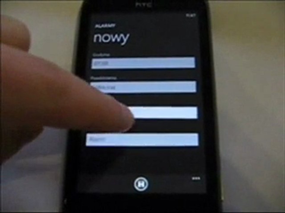 Budzik - HTC 7 Mozart