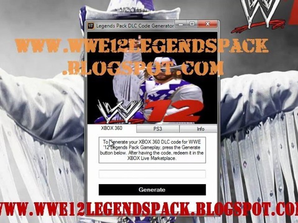 WWE 12 Legends Pack DLC Game Download Free- Xbox 360 - PS3