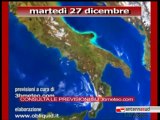 Previsioni del tempo, martedì 27 dicembre