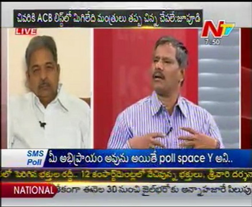 Live Show with KSR-YSR Cong Jupudi-TDP Kambhampati-Cong Kotagiri Vidyadhar Rao - 01
