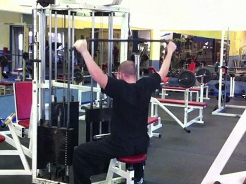 Muskelübung für den Rücken - Latziehen in den Nacken