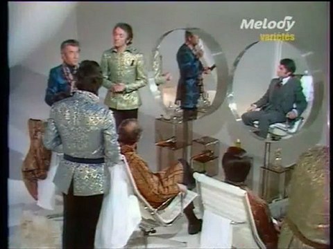 sketch jc Brialy-sacha Distel-aldo Maccione-jp Cassel....