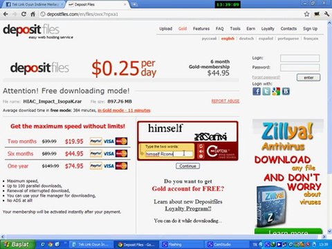 depositfiles.com - Sitesinden Nasıl Dosya İndirilir ?