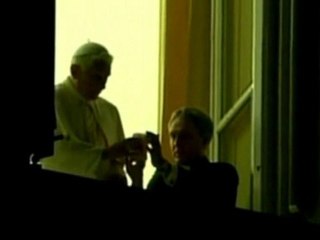 Pope unveils nativity scene at the Vatican.