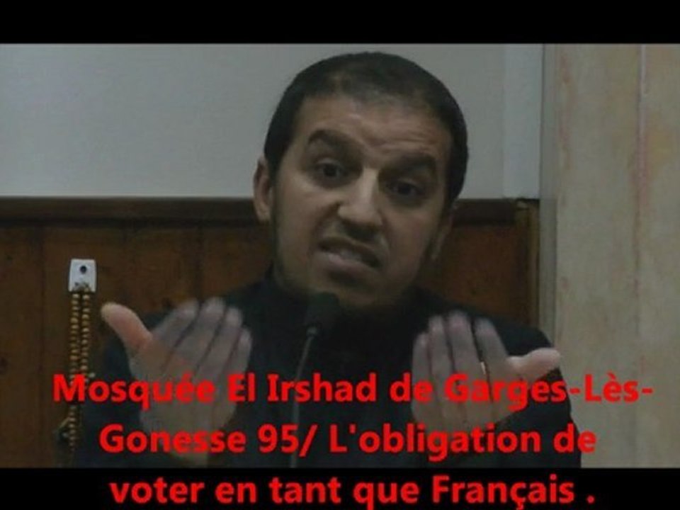 Tous aux urnes, dixit Hassan Iquioussen à la Mosquée de Garges