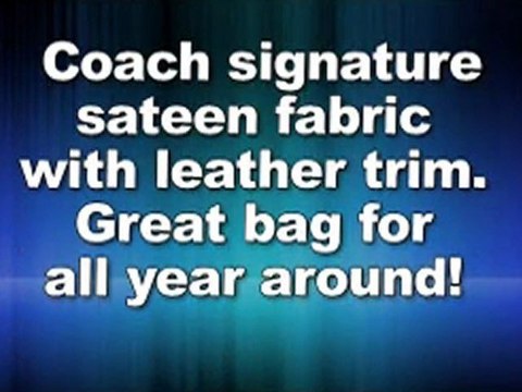 Coach Peyton Signature Op Art Shoulder Hobo Bag