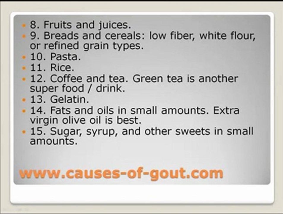 A List of Foods Low in Purines video Dailymotion