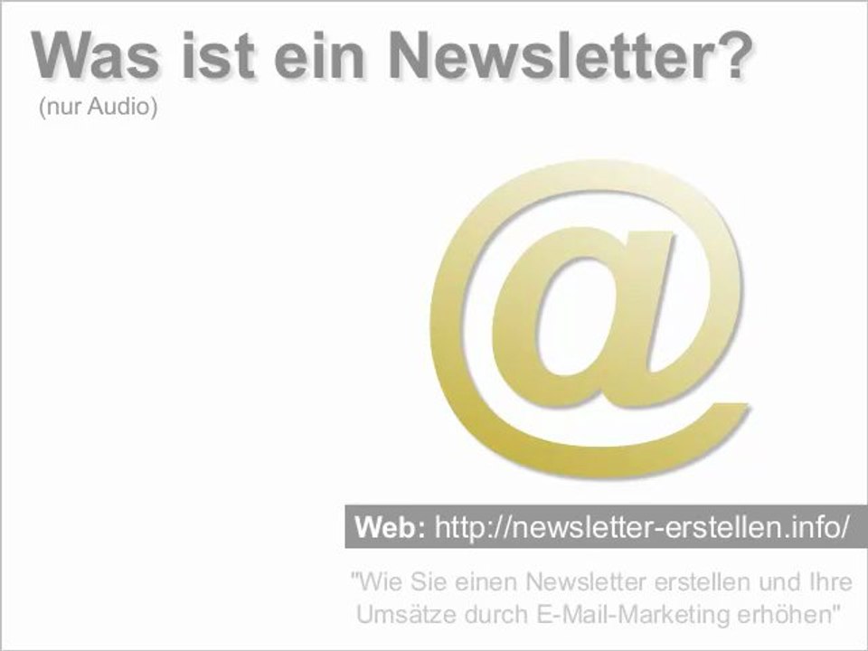 Was ist ein Newsletter?
