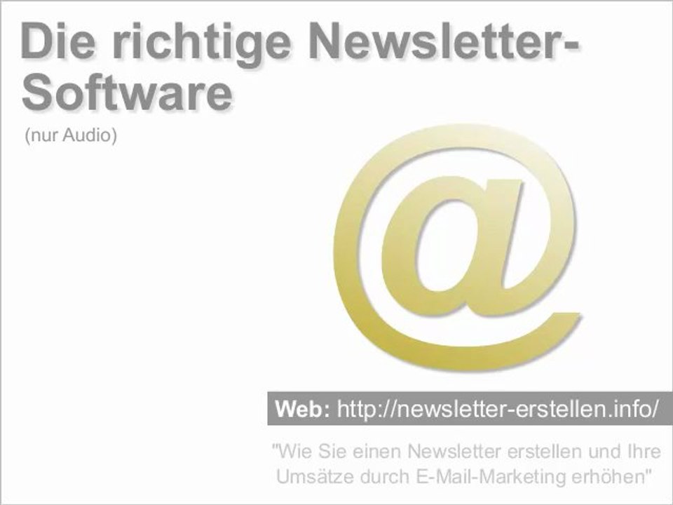 Eine gute Newsletter-Software finden - Checkliste