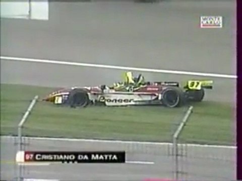 CART Fontana 2000 Big crash Da Matta en français (TMC)
