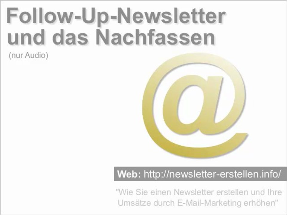 Follow-up und das nachfassen bei e-mail-marketing
