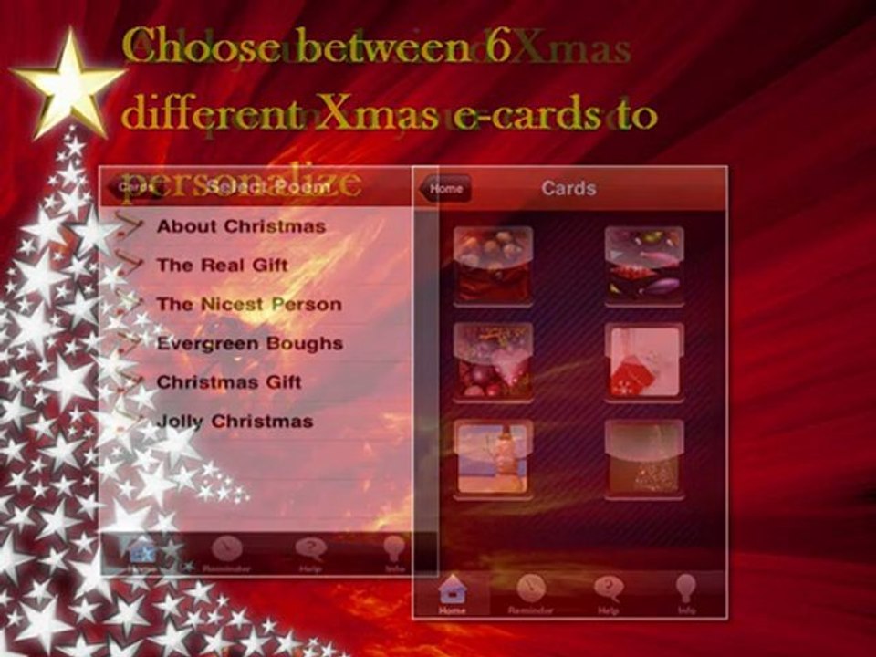 Sending out Xmas e-cards with iPhone Greetingz application