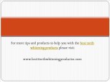 best teeth whitening products