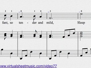 Gruber's Silent Night - Christmas Sheet Music Video Score