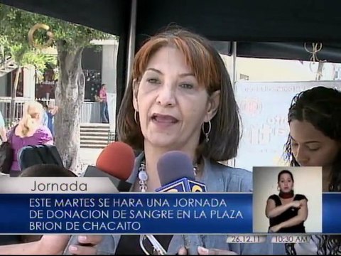 Este martes continuará jornada de donación de sangre en Chacaíto