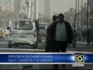 Explosión de carro bomba deja 7 muertos y 32 heridos