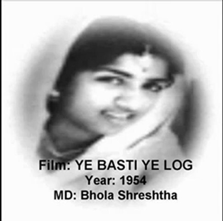 Dil jalega to zamaane mein ujaala hogaa (Ye Basti Ye Log)(1960)