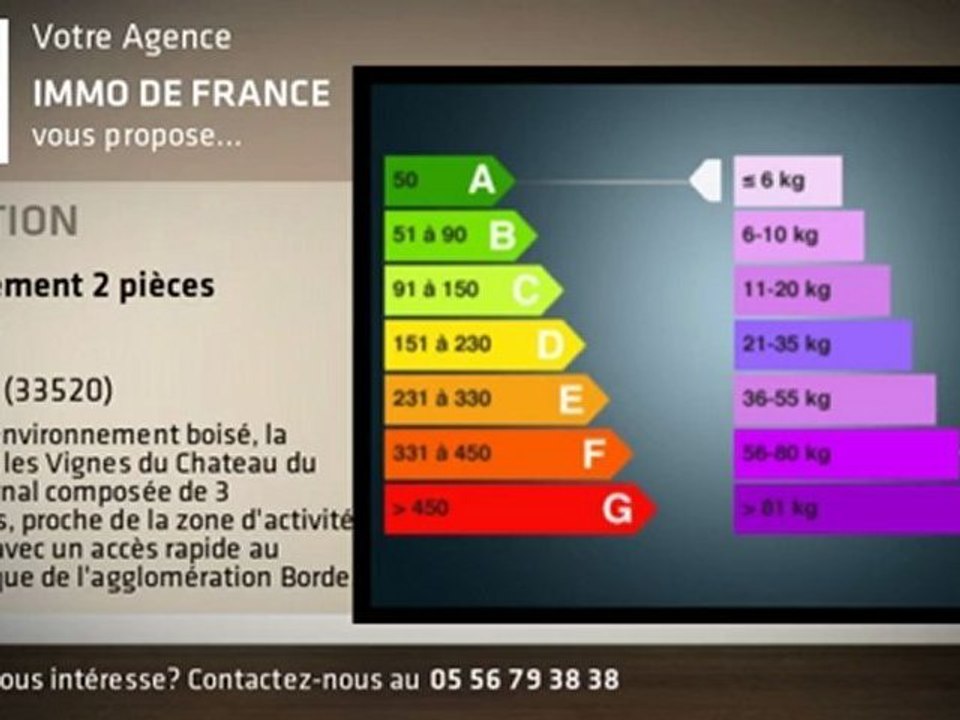 A louer - T2 - BRUGES (33520) - 2 pièces - 45m²