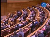 Bronca monumental en el Senado: El PP pide elecciones al grito de ¡Zapatero dimisión!