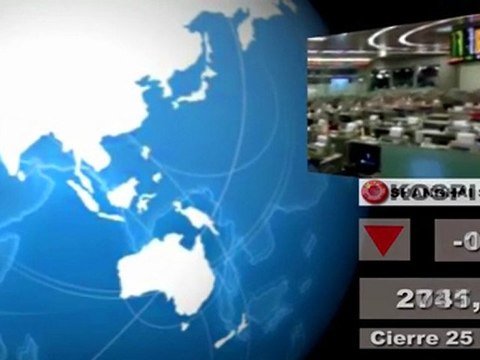 Bolsas; Mercados internacionales: Cierre martes 24 mayo y media sesión miércoles 25 mayo