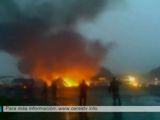 Al menos 44 muertos tras estrellarse un avión en Rusia
