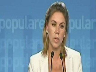 Cospedal: "Tenemos un Gobierno que propone medidas para hacer caja y no para crear empleo"
